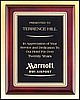 Rosewood Piano-Finish Plaque (7"x9")